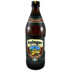 Пиво Ayinger Kellerbier (Айингер Келлербир) пшеничное светлое нефильтрованное  алк. 4,9% 0,5 х 20 бут. / ФРГ