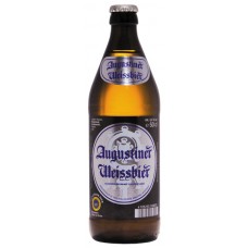 Пиво Августинер Вайссбир светлое, нефильтрованное, непастеризованное. алк. 5,4% 0,5 х 20 бут. / Германия