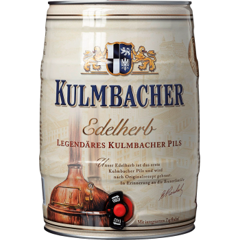 Пиво Кулмбахер Эдельхерб Премиум Пилс светлое 4.9% 5 л. БОЧКА /KULMBACHER EDELHERB PREMIUM PILS