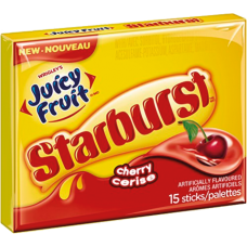 Жев. резинка Wrigley`s Starburst Cherry (Вишня) 1 x 10 шт. (блок) /США