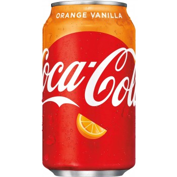 Кока Кола Оранж Ванилла 0,355 х 12, ж/б, (США)/ COCA-COLA Orange VANILLA
