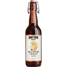 Пиво Craft Beer Master Blonde Gold (Крафт Бир Мастер Золотая Блондинка) светлое нефильтрованное 0.5л. ст.бут. алк. 4.5%
