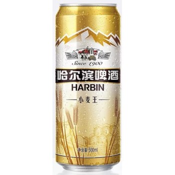 Пиво Harbin (Харбин Пшеничное) светлое нефильтрованное 0.5л ж/б (Китай)