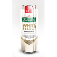 Пиво KALNAPILS WHITE SELECT Н/Ф алк.5,0% 0,568 x 24 БАНКА /Литва