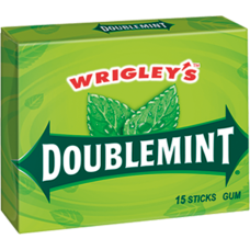 Жев. резинка Wrigley`s Doublemint (Даблминт) 1 x 10 шт. (блок) /США