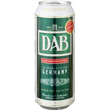 Пиво ДАБ светлое фильтр. пастериз. 0,5 л. х 24 БАНКА алк. 5,0 % / DAB / Германия.