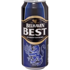 Пиво Белхеван Бест светлое фильтров. пастериз. 0,44 л. х 24 (БАНКА) 3,2 % / Belhaven Best