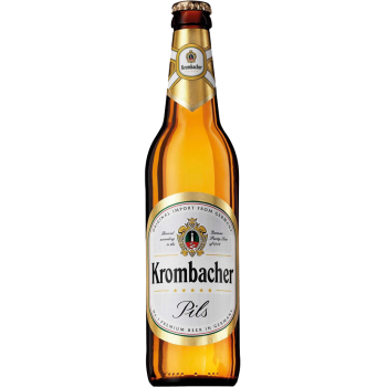 Пиво Кромбахер Пильс светлое 4,8% 0,5 x 12 бут./Krombacher Pils, Германия.