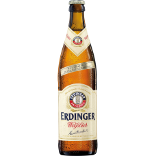Пиво Эрдингер Вайс светлое (нефильтр.) 0.5 x 12 ст.бут5,3% /Erdinger, Германия.