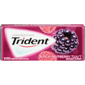 Жев. резинка Trident Black RaspberryTwist 1 x 12 шт. (блок) / США
