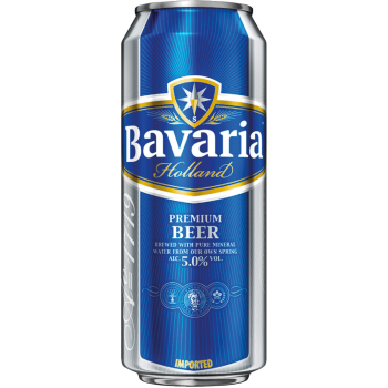 Пиво Бавария (БАНКА) светлое 0,5 л. х 24 .алк.5.0% / Нидерланды.