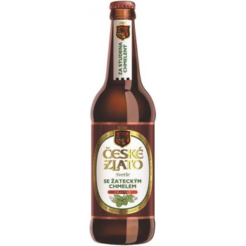 Пиво Ceske Zlato Svetle (Чешское Злато Светлое) фильтрованное 0.5л. ст.бут. алк. 4.0%