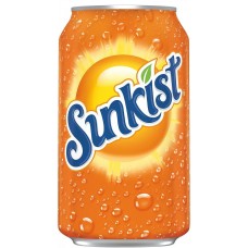 Напиток б/алк Санкист Апельсин 0,355 х 12 ж/б /SUNKIST ORANGE/США.