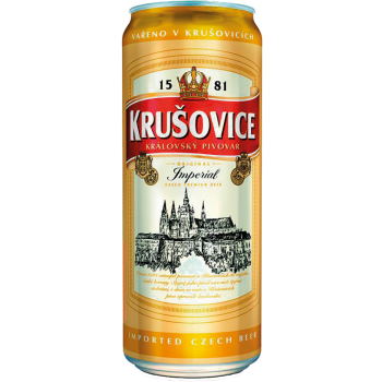 Пиво Крушовице Империал светлое 5% 0,5 x 24 ж/банка/Krusovice Imperial