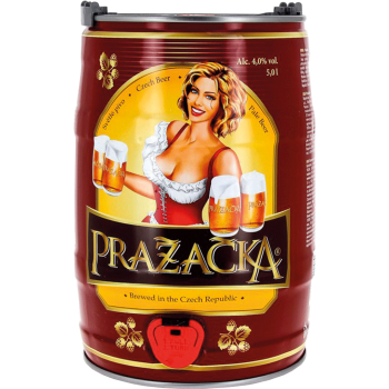 Пиво Пражечка светлое Бочка 4% 5л / Prazechka, Чехия.