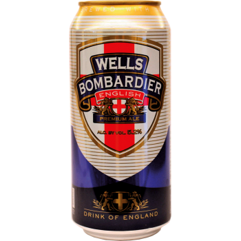 Пивной напиток Бомбардьер алк. 4,3 % 0,5 x 24 БАНКА/Bombardier