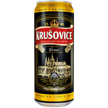 Пиво Крушовице Тёмное 3,8% 0,5 x 24 (БАНКА) /Krusovice Cerne