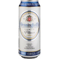 Пиво светлое пшеничное фильтрованное Деннингхоффс Пилснер 4,9% 0,5х24 БАНКА