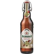 Пиво Бернард Сватечни Лежак светлое непастер фильтров 0.5 x 20 ст. бут алк. 5,0% / Bernard Svatecni Lezak