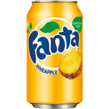 Напиток б/алк. Фанта Ананас 0,355 х 12 ж/б / Fanta Pineapple, США.