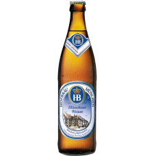 Пиво Хофброй Мюнхен Вайссе светлое нефильтр.алк. 5,1 % 0,5x20 бут./ Hofbrau Munchen Weisse