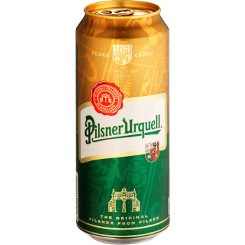 Пиво Пилснер Урквелл светлое 4,4% 0,5 x 24 (БАНКА) / Pilsner Urquell / Чехия