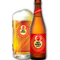 Пиво светлое фильтрованное RED HORSE 0,33x24 бут. 8.0%