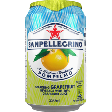 Напиток б/алк Сан Пеллегрино Грейпфрут газ сокосодержаший (БАНКА) 0,33 x 24 ж/б /Sanpellegrino Pompelmo