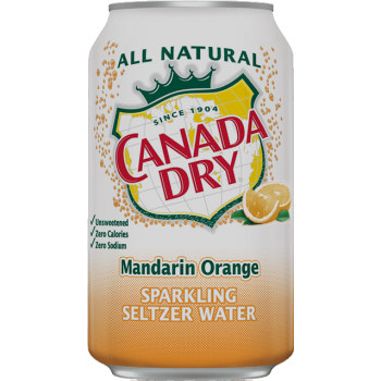 Напиток б/алк CANADA DRY Mandarin/Orange (мандарин/апельсин) 0,355 х 12, ж/б (США)