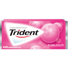Жев. резинка Trident Bubblegum 1 x 12 шт. (блок) / США