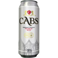 Пиво CABS (КАБС) светлое фильтрованное 0.5л ж/б