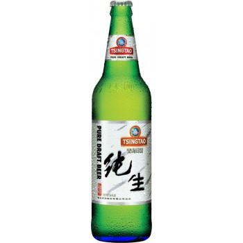 Пиво Tsingtao Pure Draft (Циндао Драфт) светлое 0,64 л х 12 ст.бут. 