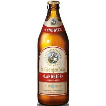 Пиво St.GeorgenBrau LANDBIER (Санкт Георген Брау Лэндбир) тёмное фильтрованное непаст. 0.5 х 20 ст.бут. алк. 4,9%