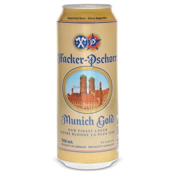 Пиво Hacker-Pshorr Munich Gold (Хакер Пшор Мюних Голд) 0,5 л x 24 ж/б 
