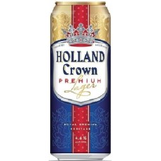Пиво Холланд Краун Премиум (Holland Crown Premium) светлое фильтрованное 0,5 л x 24 ж/б