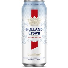 Пиво Холланд Краун Вит-Бланш (Holland Crown Wit-Blanche) светлое нефильтрованное 0,5 л x 24 ж/б