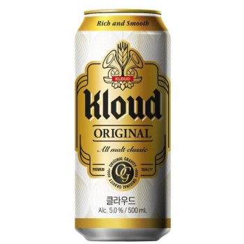 Пиво Kloud Original (КЛАУД ОРИДЖИНАЛ) светлое фильтрованное пастеризованное 0,5 л x 24 ж/б