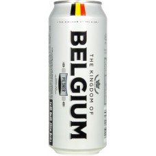 Пиво KINGDOM OF BELGIUM PILSNER светлое фильтрованное 0.5л ж/б