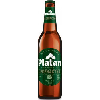 Пиво Platan JEDENACTKA 11 (Платан одиннадцать) светлое 0.5л ст.бут. / Чехия