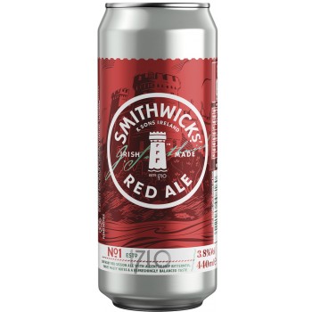 Пиво SMITHWICK'S RED ALE (СМИТВИКС КРАСНЫЙ ЭЛЬ) тёмное 0,44 л х 24 ж/б