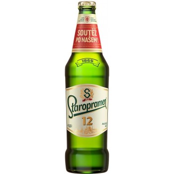 Пиво STAROPRAMEN 12 (Старопрамен 12) 0.5 x 20 ст.бут. 5,2% 