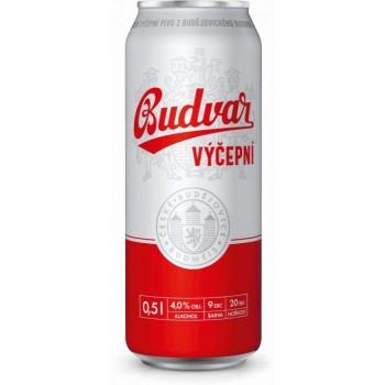 Пиво BUDVAR Budweiser Vycepni (Будвар Будвайзер Вицепни) 0.5 x 24 ж/б