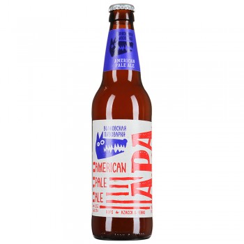Пиво Волковская Пивоварня American Pale Ale APA (АПА) нефильтрованное неосветленное 0,45 л x 20 ст.бут. 
