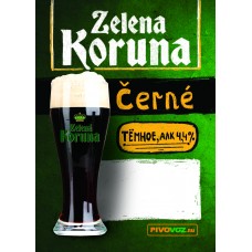 Пиво Zelena Koruna Cerne (Зеленая Корона Черне) темное фильтрованное 30 л ПЭТ-Кег тип А