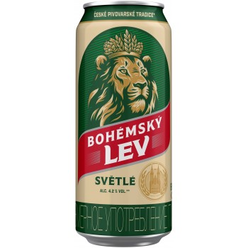 Пиво Богемский Лев специальное светлое 0,45 л х 24 ж/б