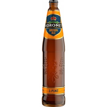 Пиво Коронет Браун Эль =BROWN ALE= темн.паст 4,7 % 0,568 л. x 20 ст.бут, Лидское пиво