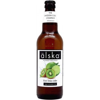 Сидр Alska KIWI Lime (Альска киви и лайм), 0.5 л х 12 ст.бут. алк. 4.0%