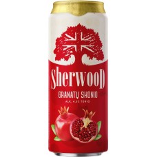 Сидр Sherwood Pomegranate (Шервуд гранатовый) сладкий 0,5л. х 24 ж/б алк. 4,5%