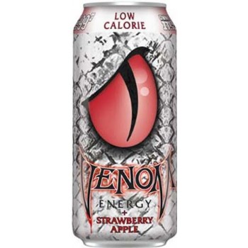 Газированный напиток б/а тонизирующий VENOM Strawberry Apple Low Calorie 0,473x24 бан.