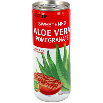 Напиток Lotte Aloe Vera Pomegranate (Алоэ Вера Гранат) 0,24 л x 30 ж/б 